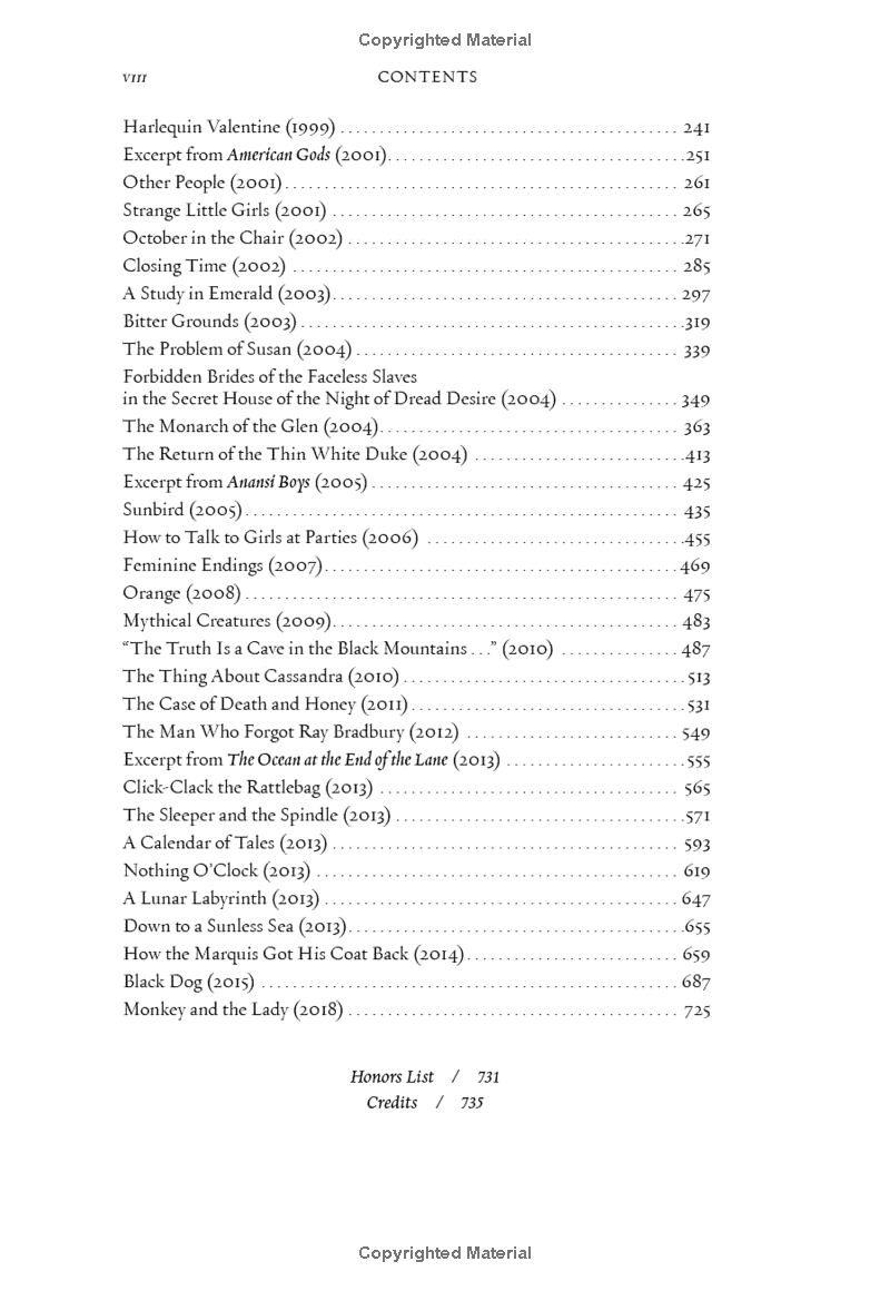 the neil gaiman reader: selected fiction