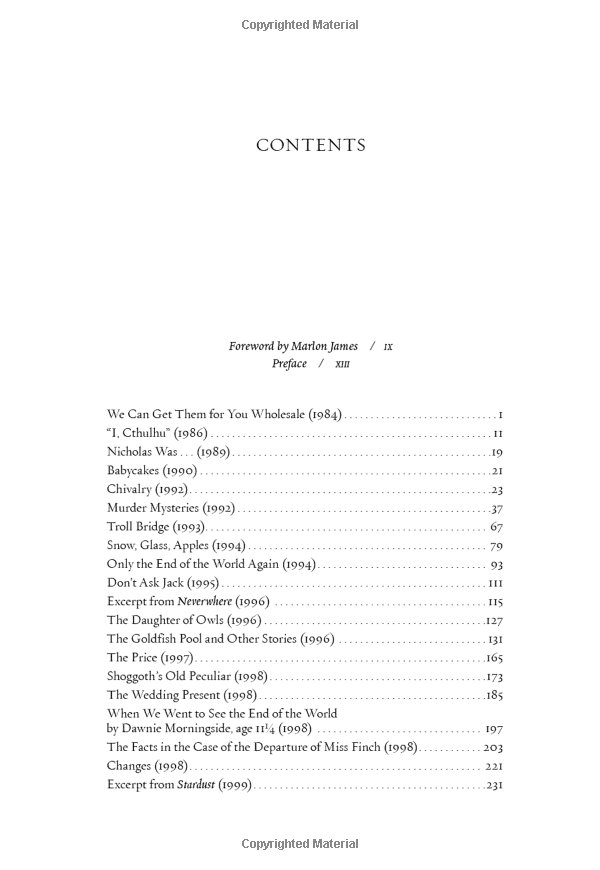 the neil gaiman reader: selected fiction