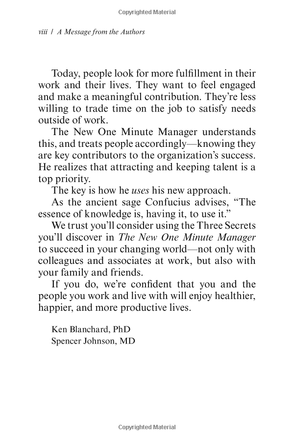 the new one minute manager