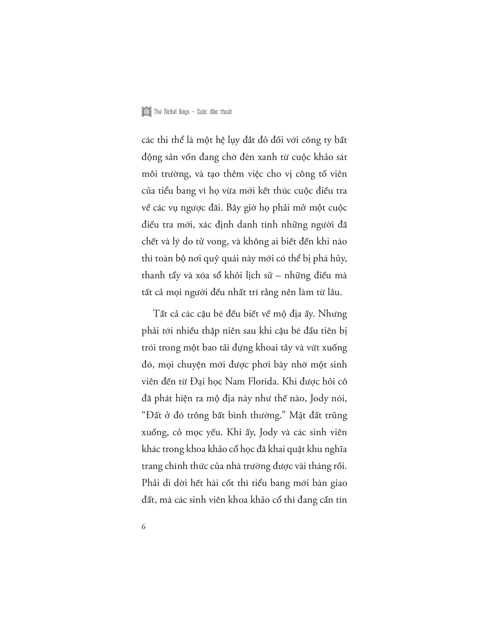 the nickel boys - cuộc đào thoát