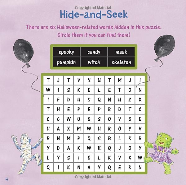 the night before halloween activity book