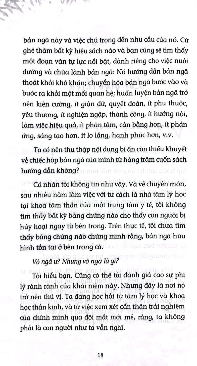 the no-self help book - ngã hay vô ngã