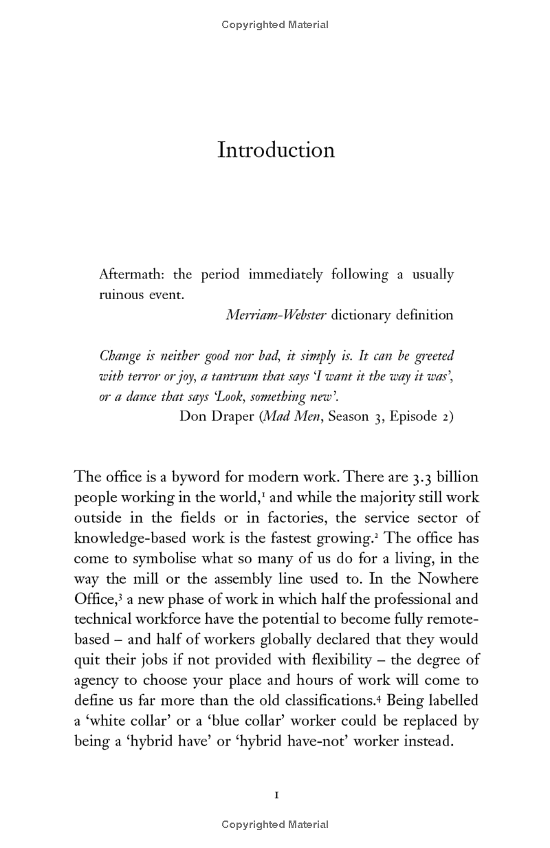 the nowhere office: reinventing work and the workplace of the future