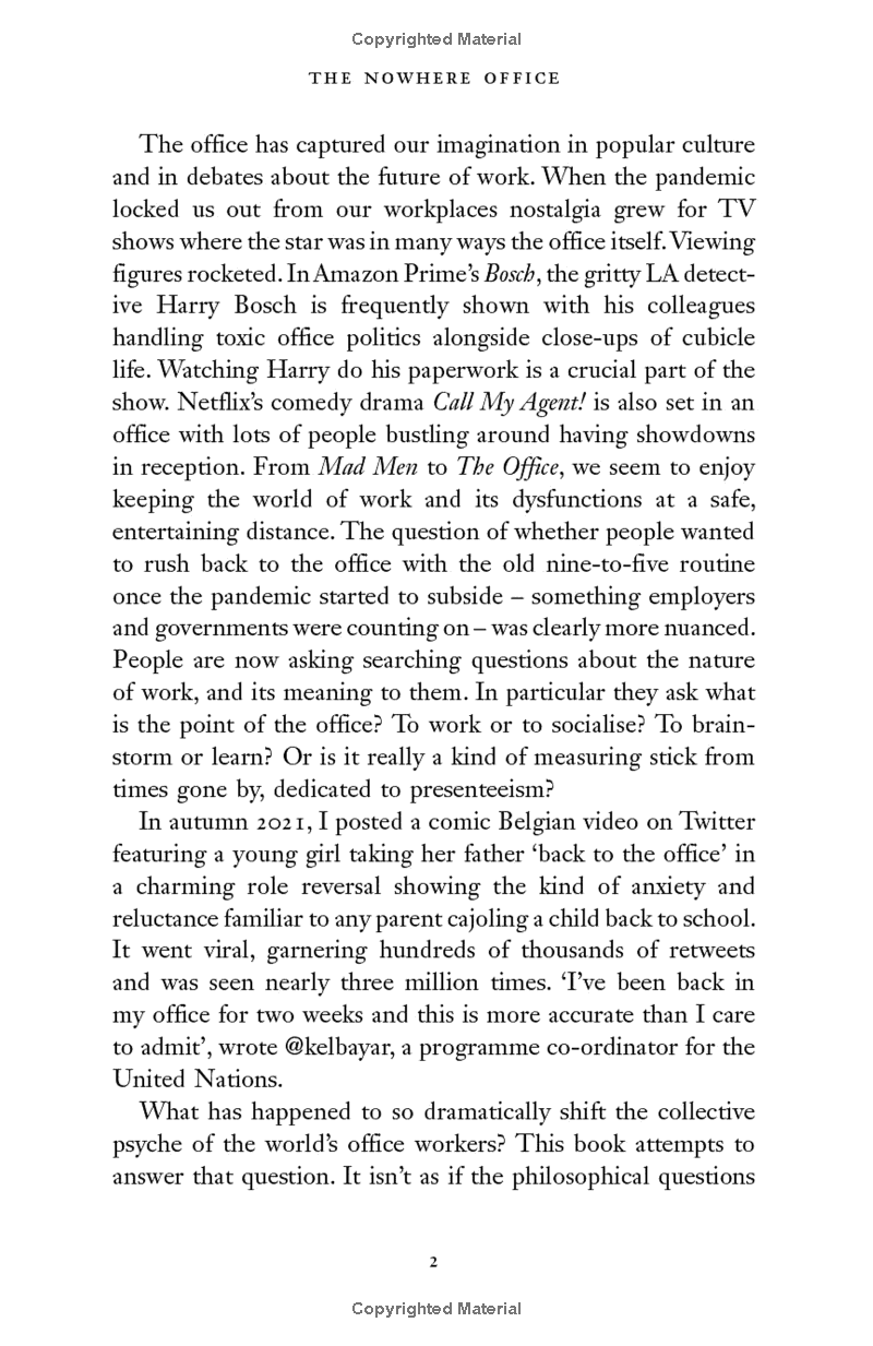 the nowhere office: reinventing work and the workplace of the future