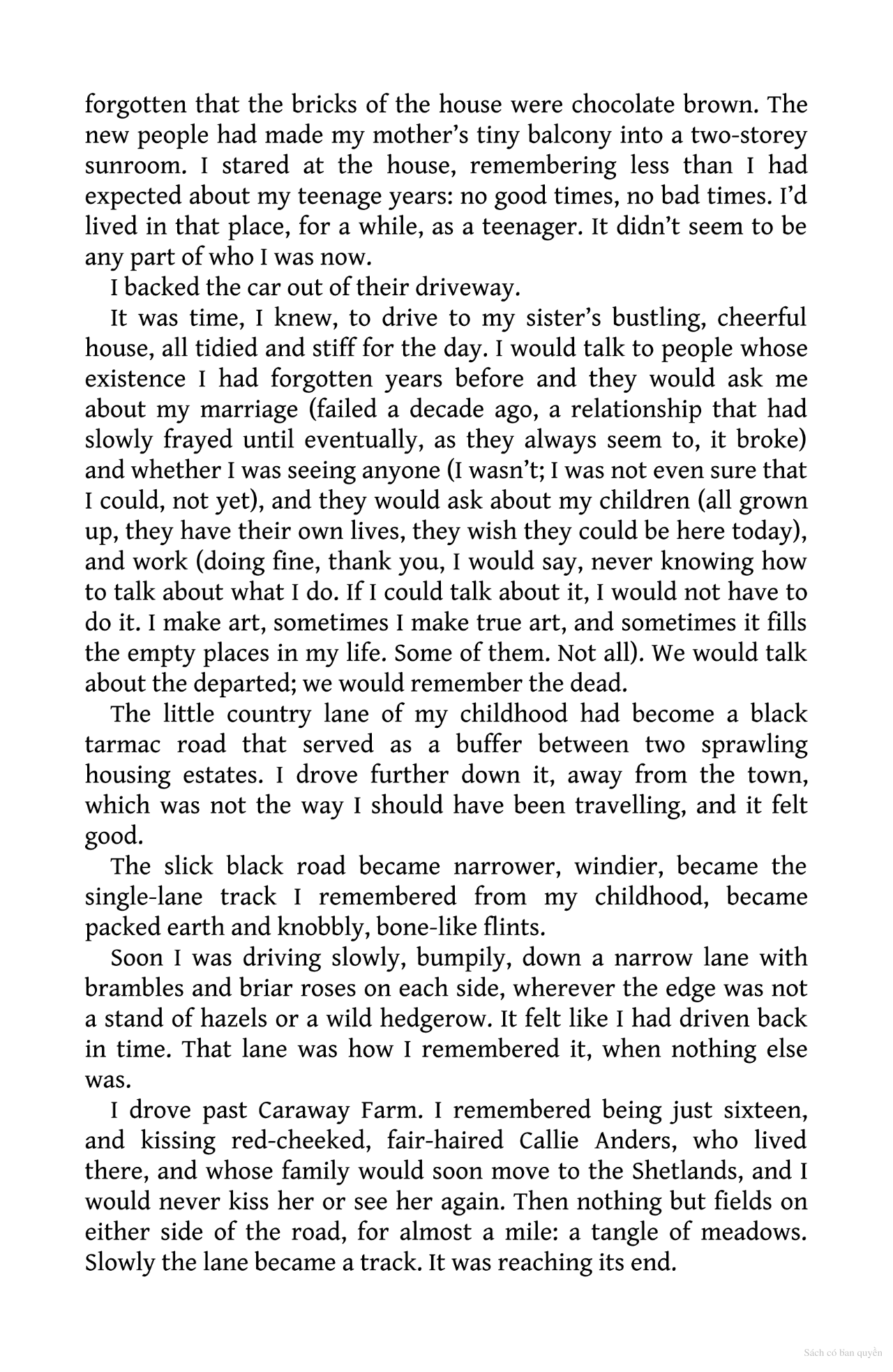 the ocean at the end of the lane