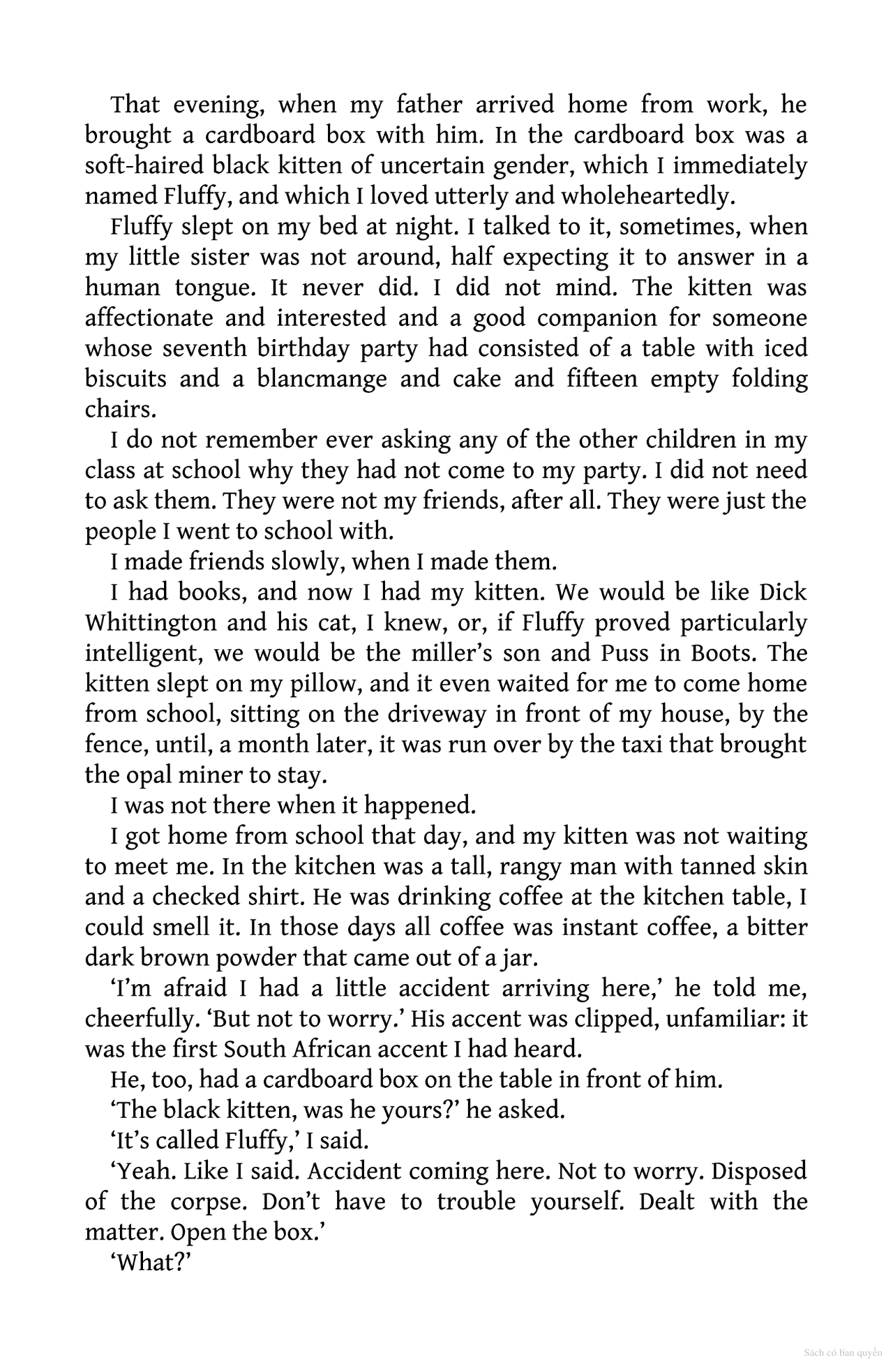 the ocean at the end of the lane