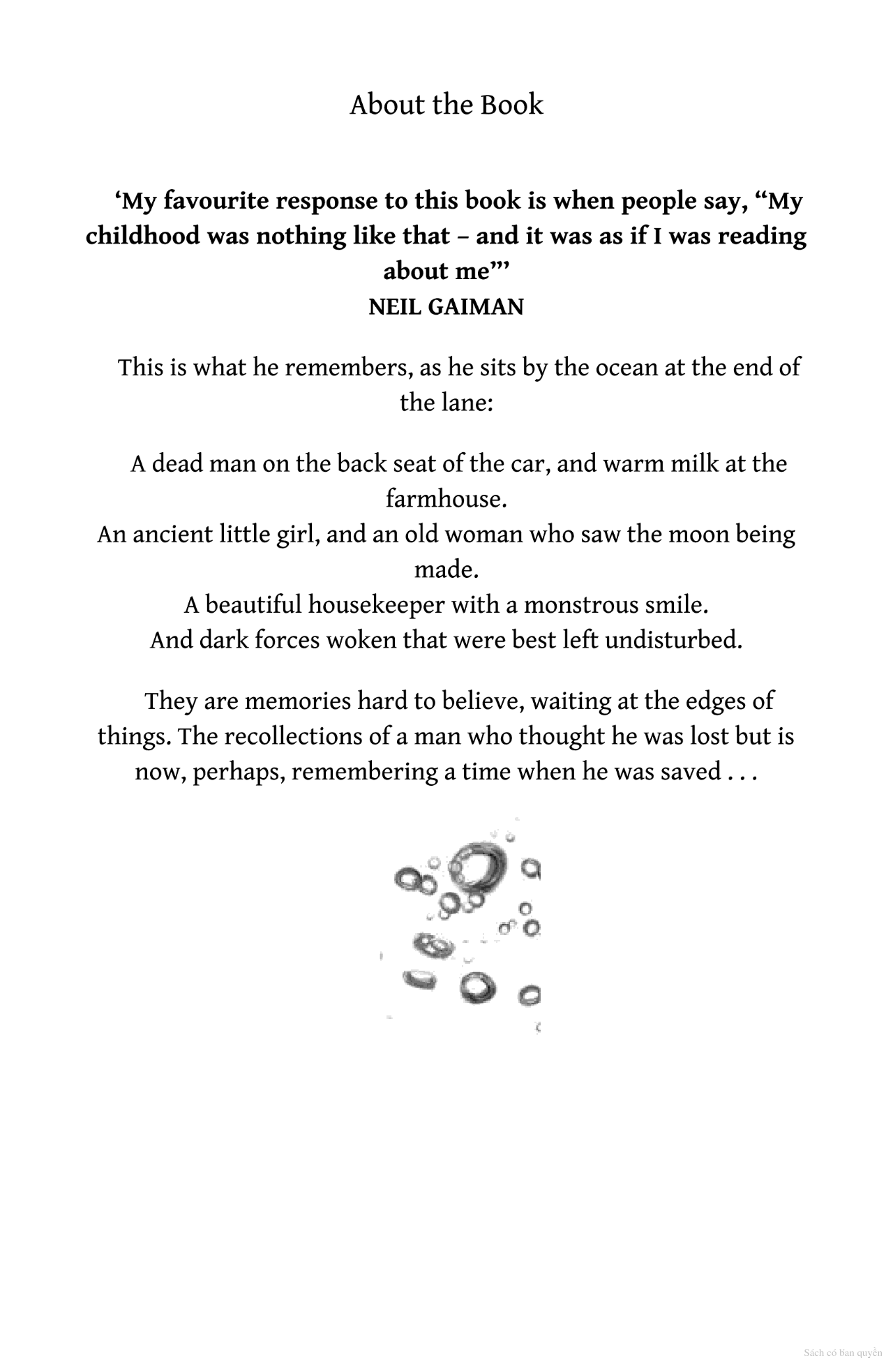 the ocean at the end of the lane