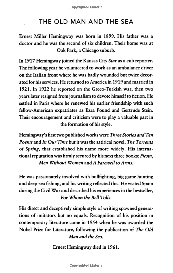 the old man and the sea