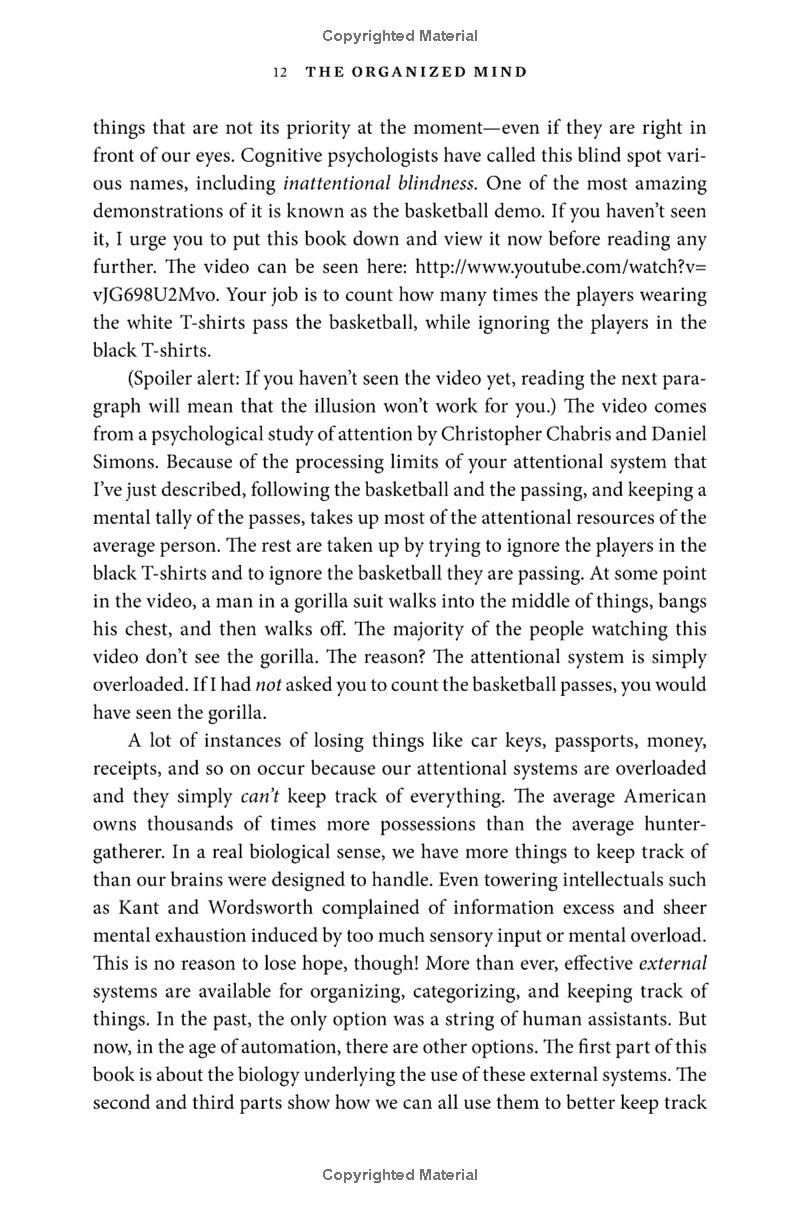 the organized mind: thinking straight in the age of information overload