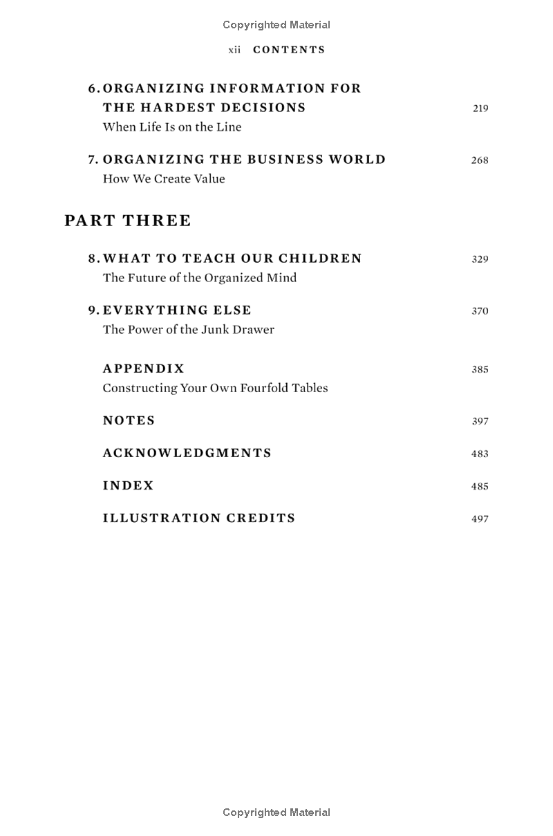 the organized mind: thinking straight in the age of information overload