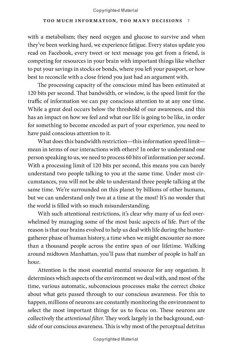 the organized mind: thinking straight in the age of information overload