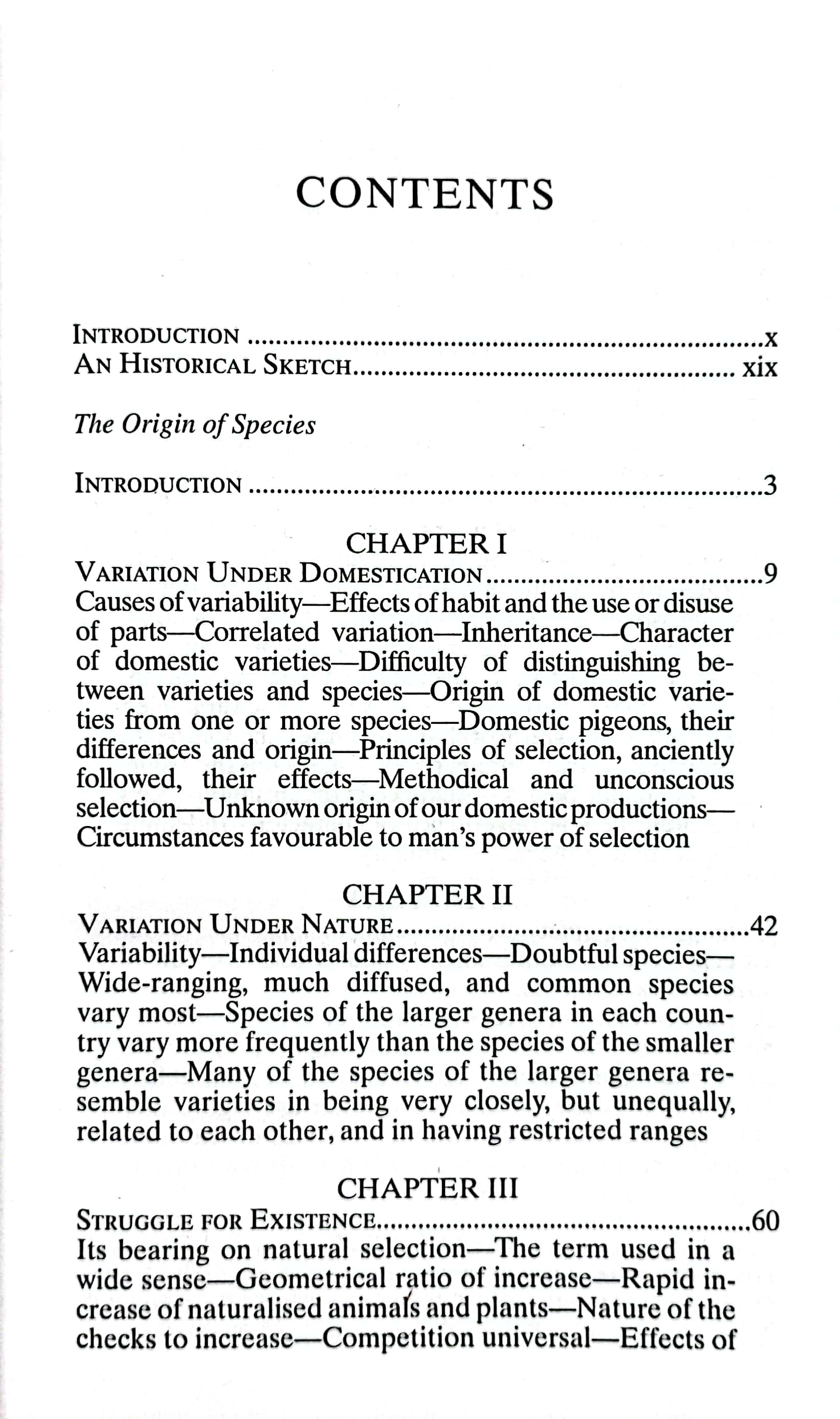 the origin of species