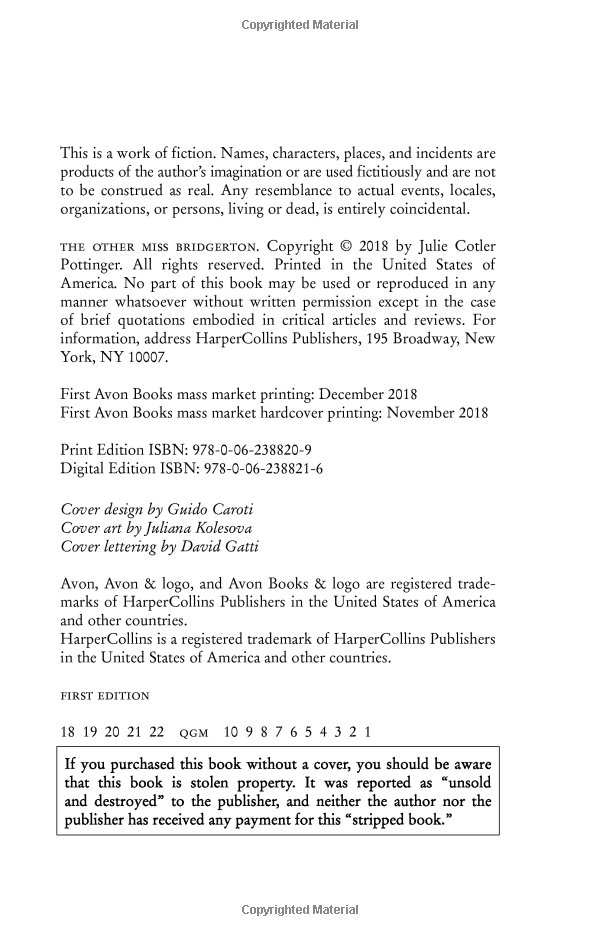 the other miss bridgerton