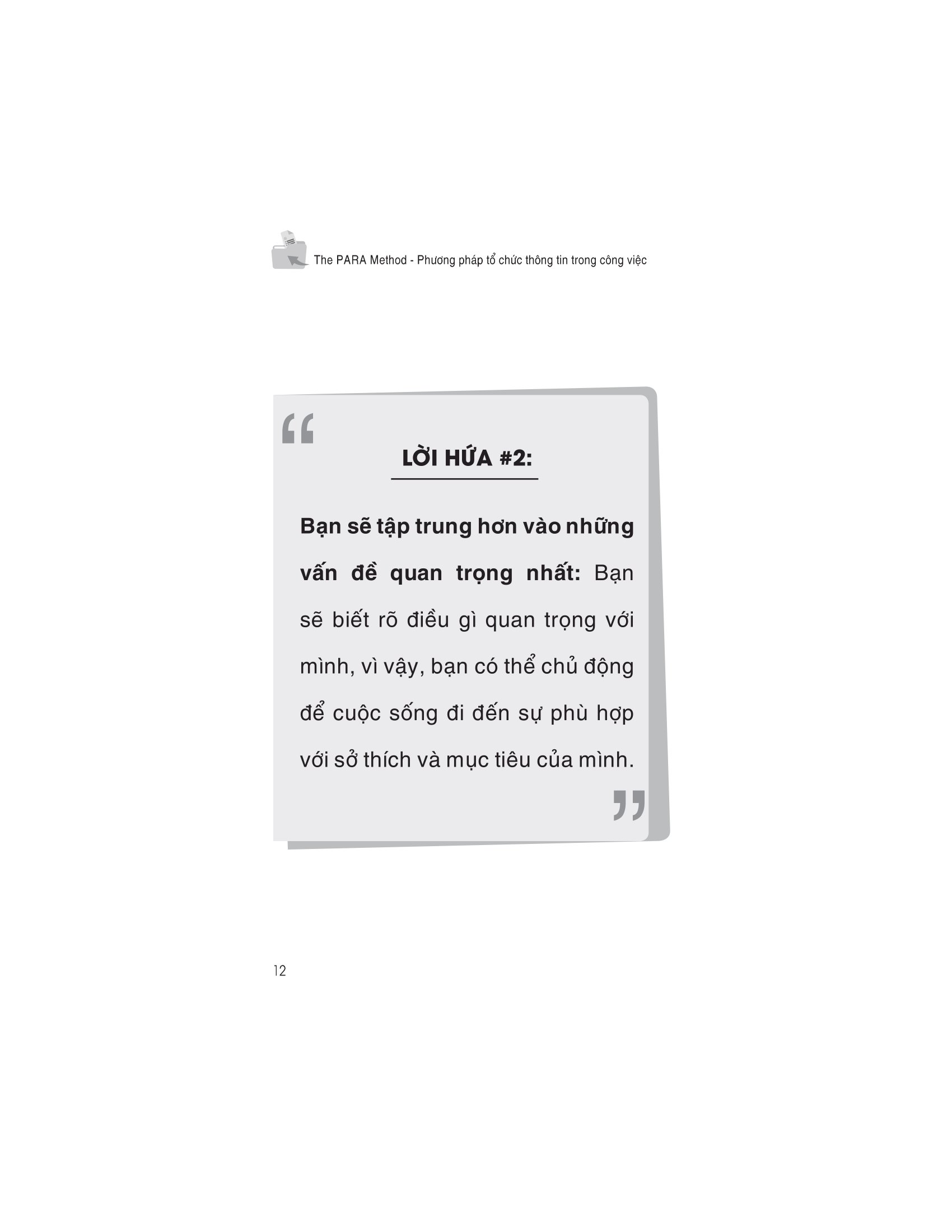 the para method - phương pháp tổ chức thông tin trong công việc