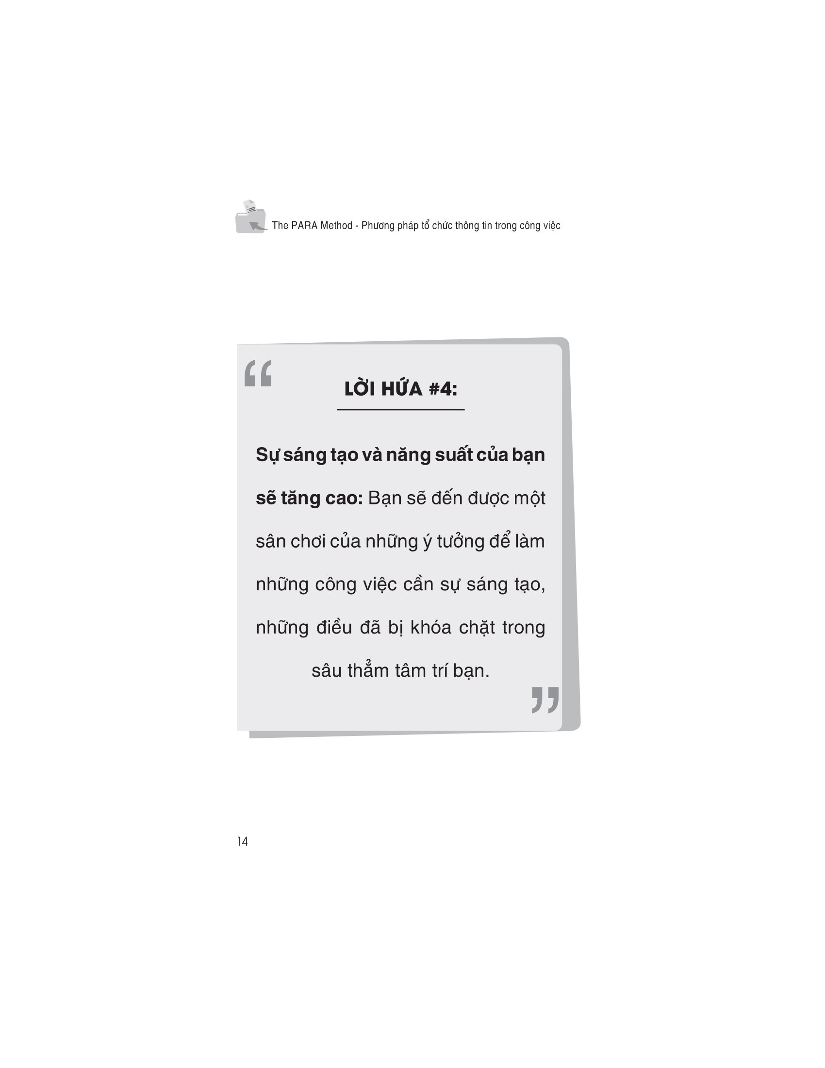 the para method - phương pháp tổ chức thông tin trong công việc