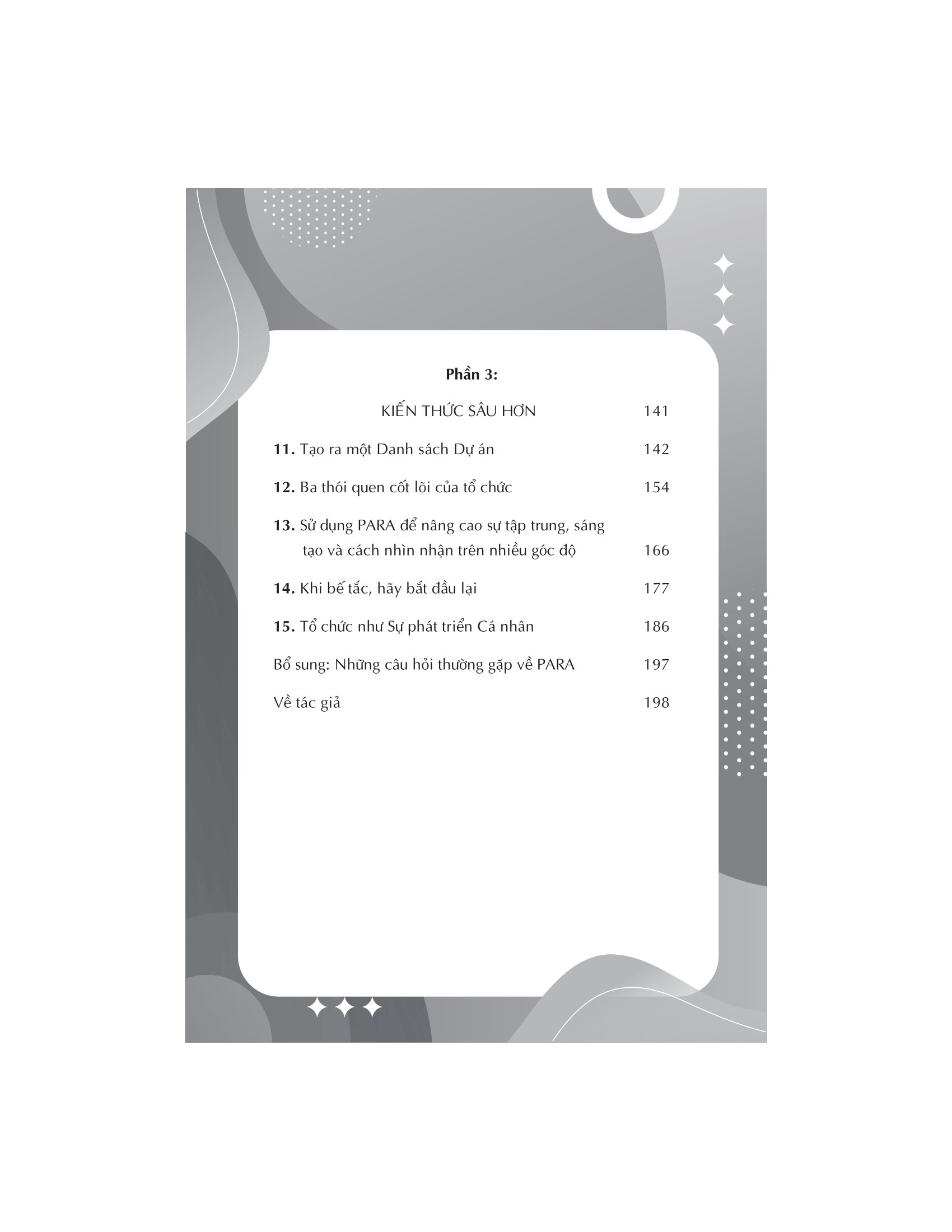 the para method - phương pháp tổ chức thông tin trong công việc