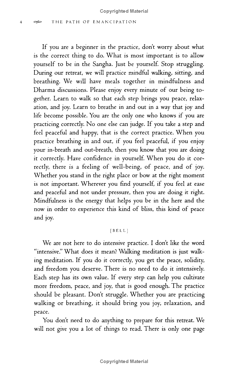 the path of emancipation