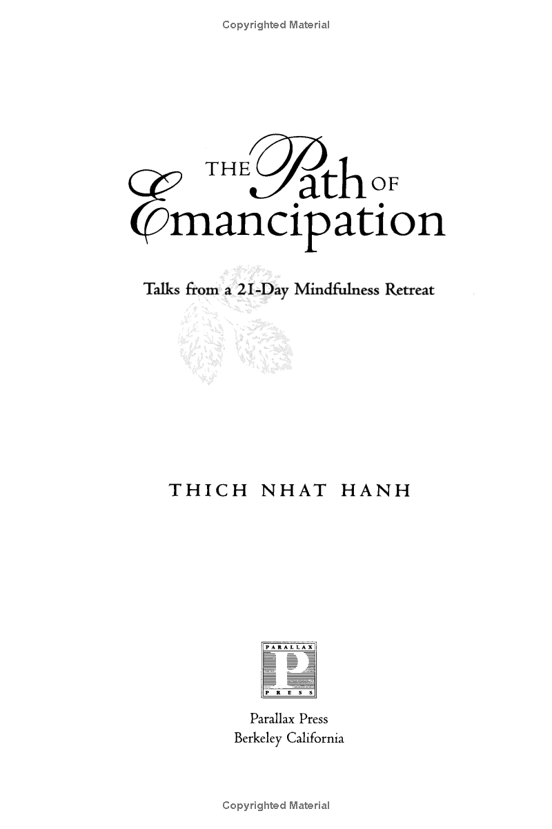 the path of emancipation