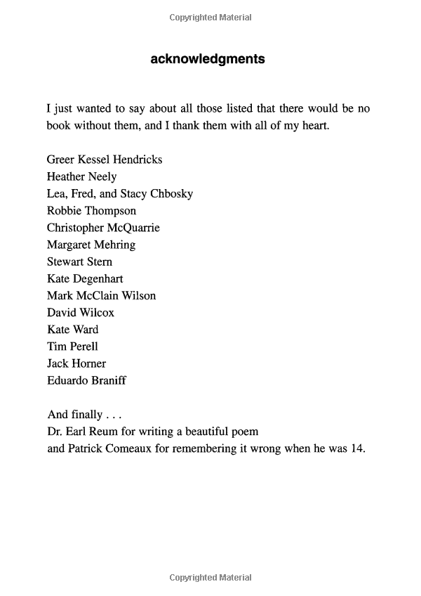 the perks of being a wallflower