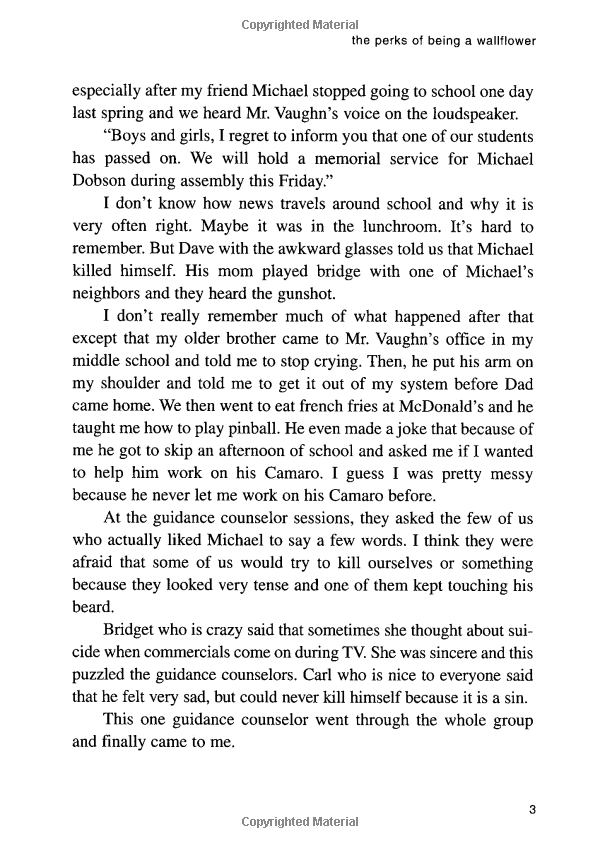 the perks of being a wallflower