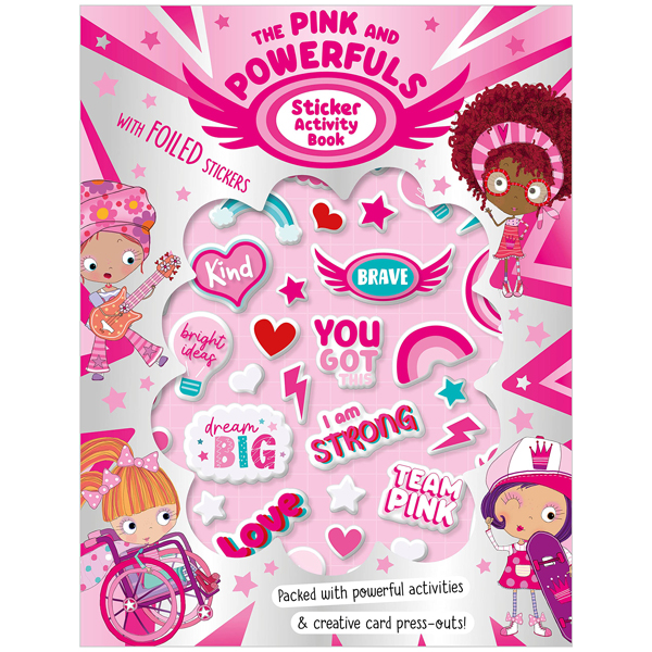 the pink and powerfuls sticker activity books