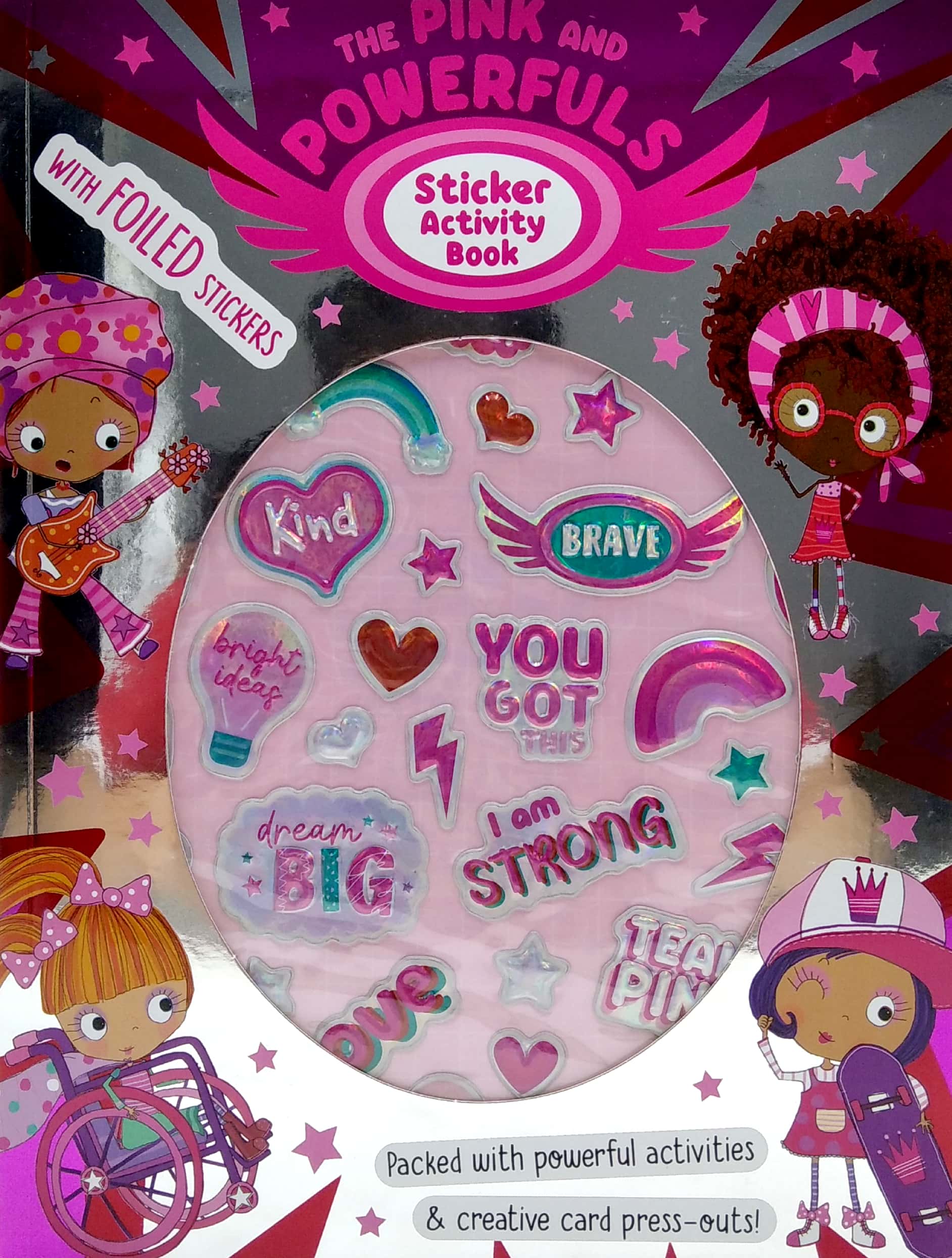 the pink and powerfuls sticker activity books