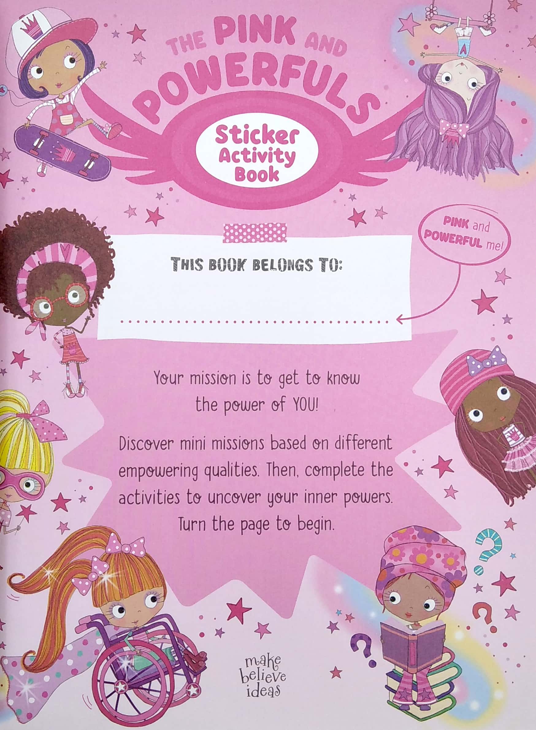 the pink and powerfuls sticker activity books