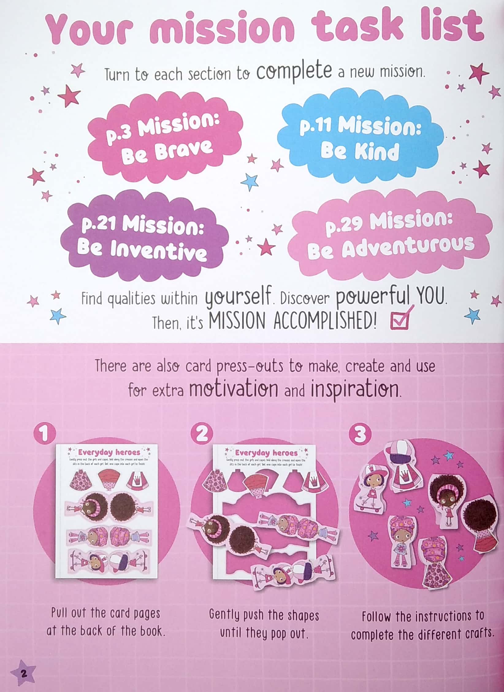 the pink and powerfuls sticker activity books
