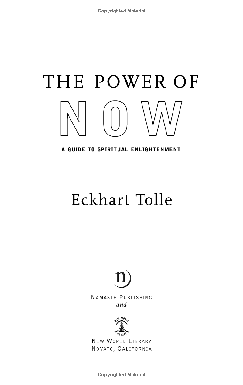 The Power Of Now: A Guide To Spiritual Enlightenment