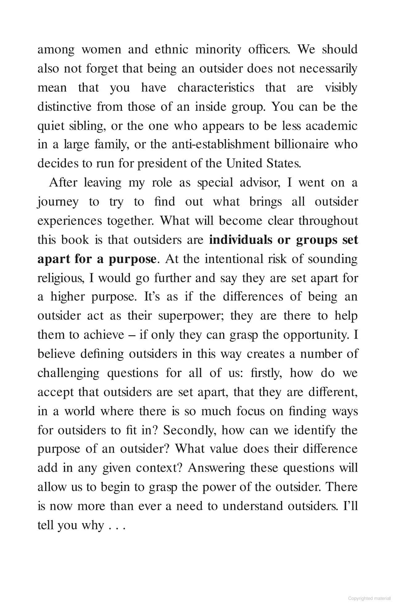 The Power Of The Outsider - A Journey Of Discovery