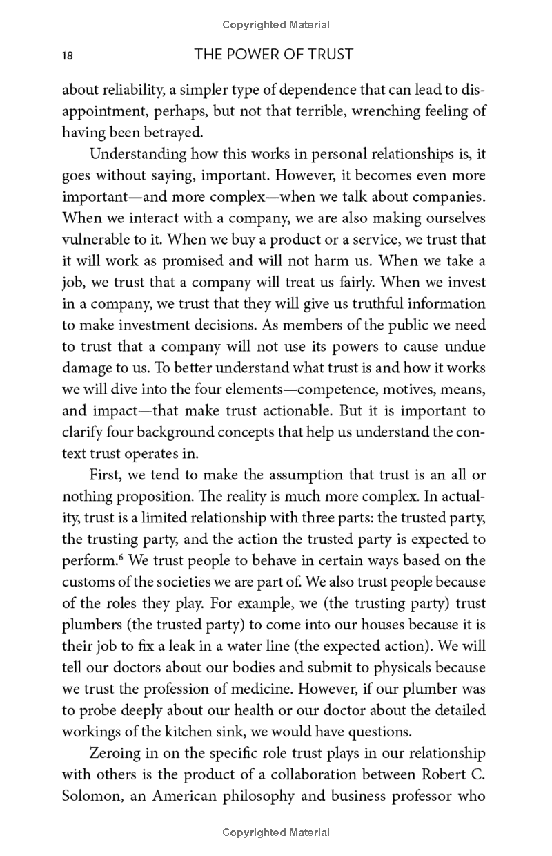 the power of trust: how companies build it, lose it, regain it