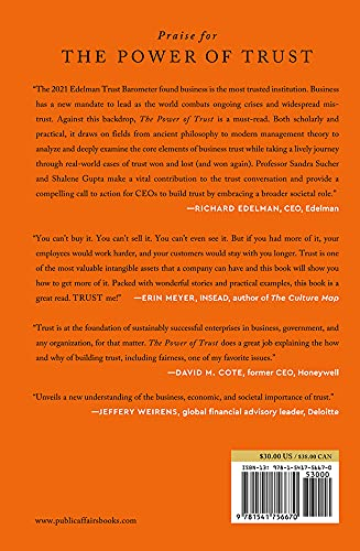 the power of trust: how companies build it, lose it, regain it