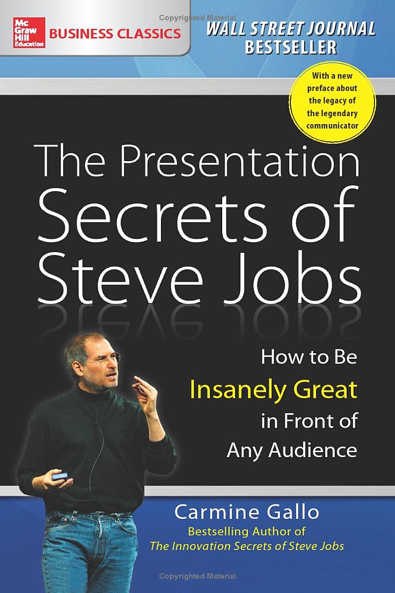 the presentation secrets of steve jobs: how to be insanely great in front of any audience