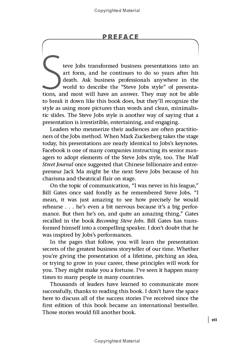 the presentation secrets of steve jobs: how to be insanely great in front of any audience