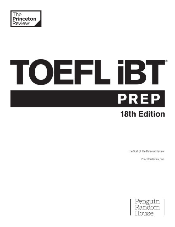 the princeton review toefl ibt prep with audio/listening tracks, 18th edition