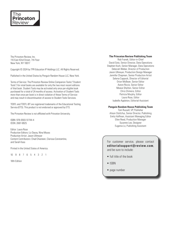 the princeton review toefl ibt prep with audio/listening tracks, 18th edition