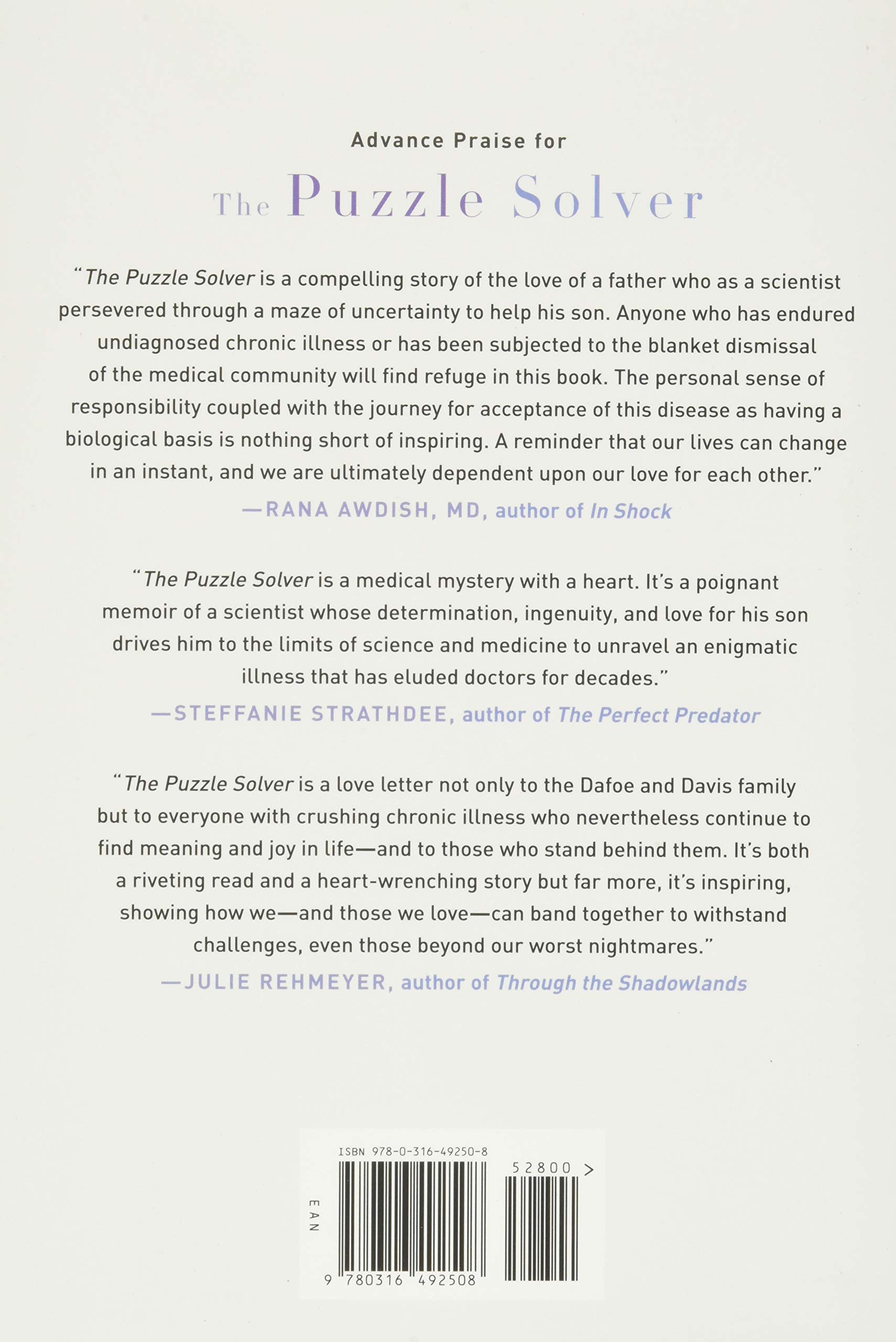 the puzzle solver: a scientist's desperate quest to cure the illness that stole his son