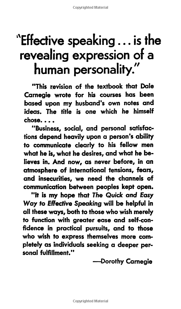 the quick and easy way to effective speaking