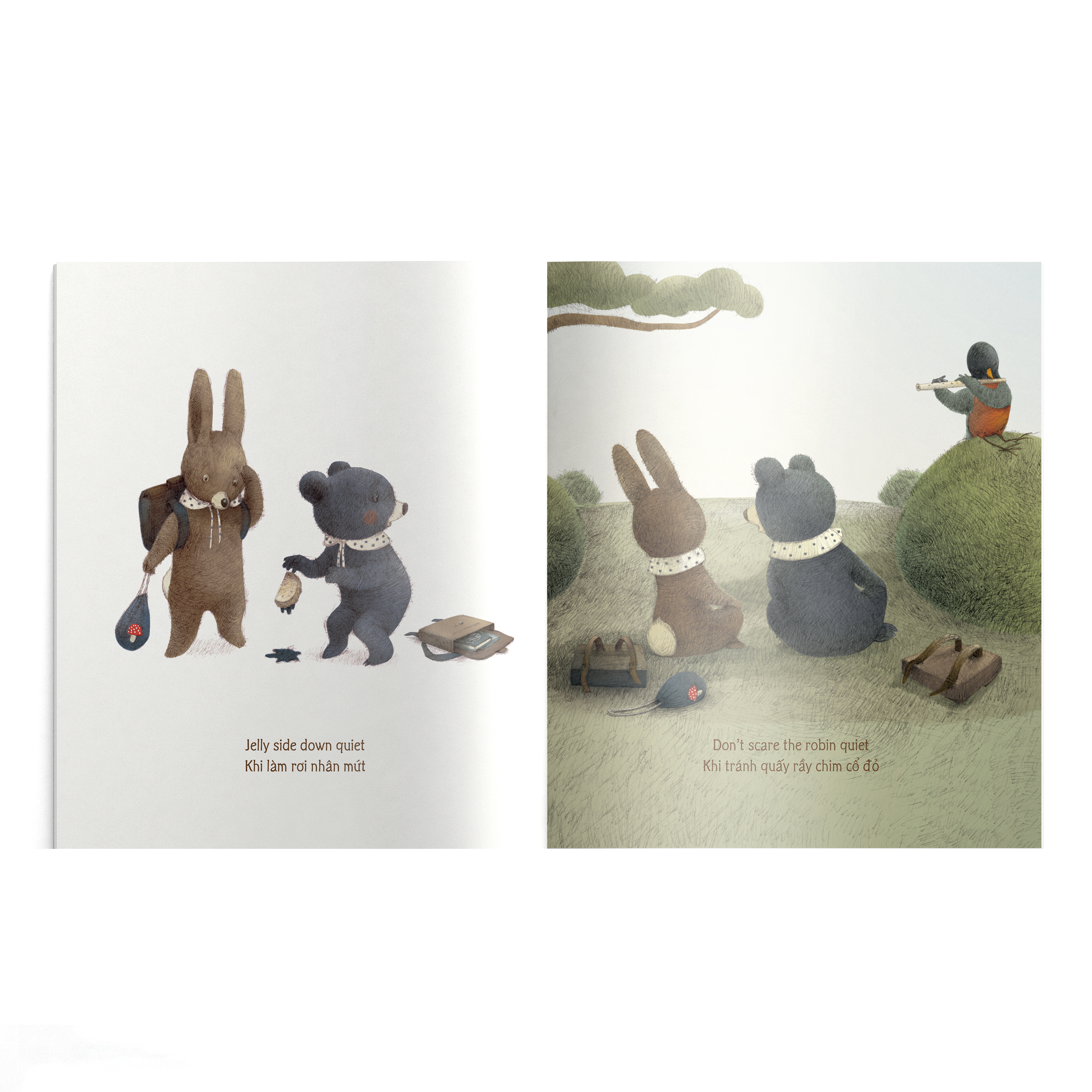 the quiet book - khoảnh khắc im lặng - song ngữ anh-việt