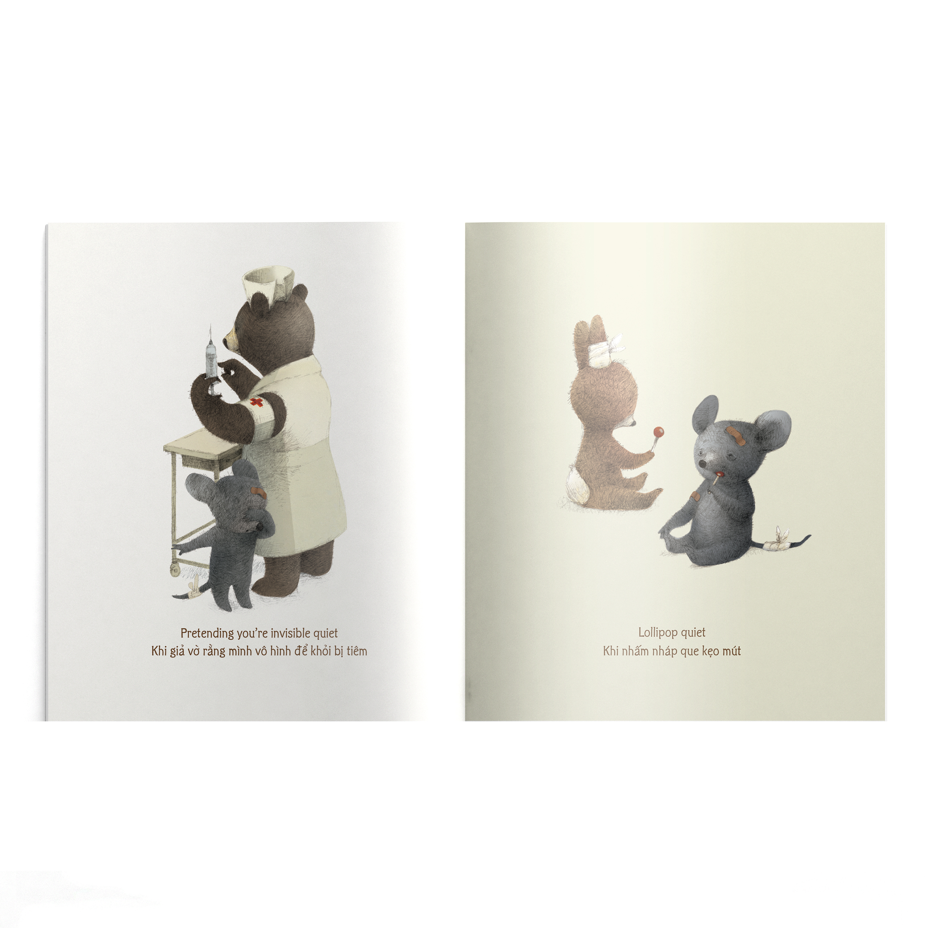 the quiet book - khoảnh khắc im lặng - song ngữ anh-việt