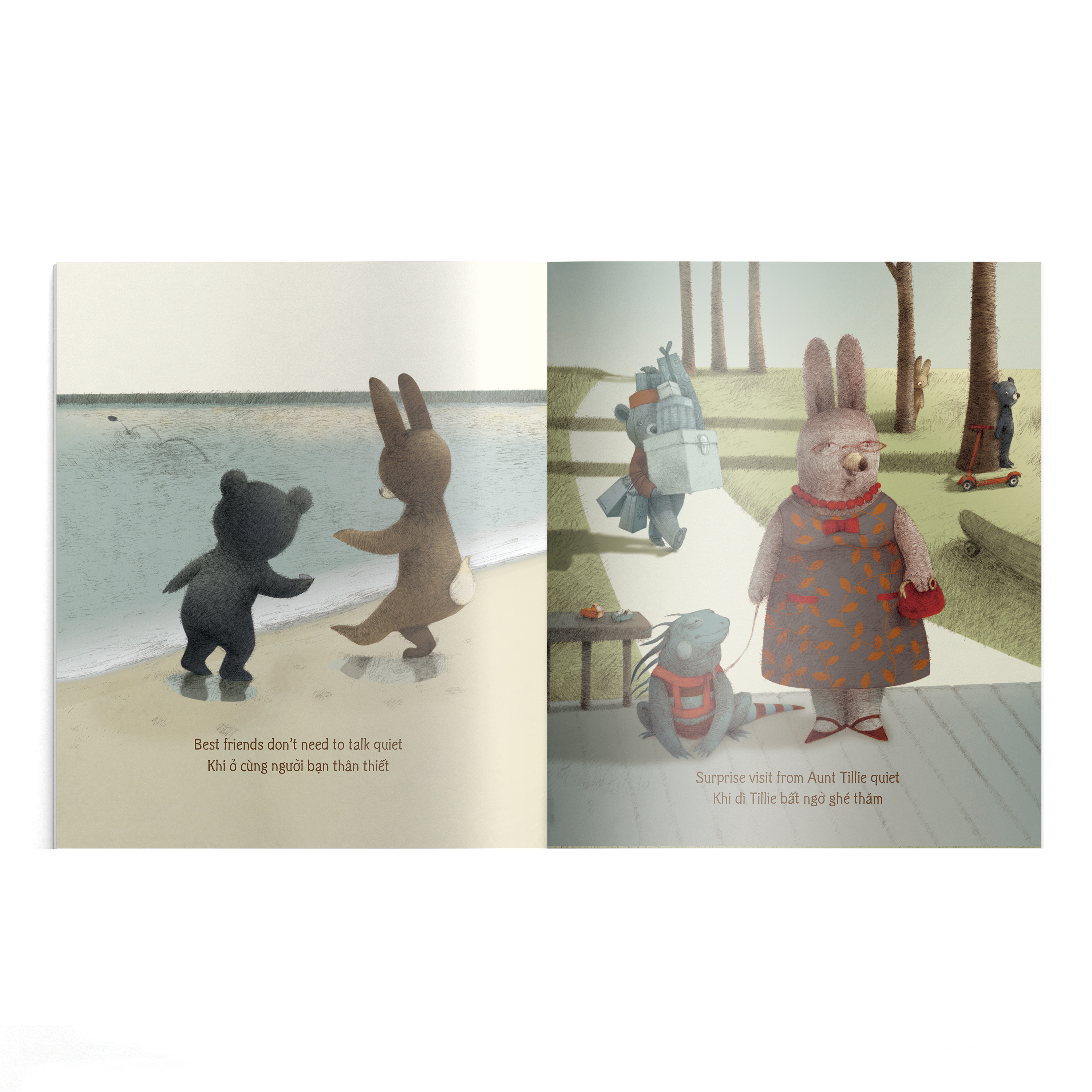 the quiet book - khoảnh khắc im lặng - song ngữ anh-việt