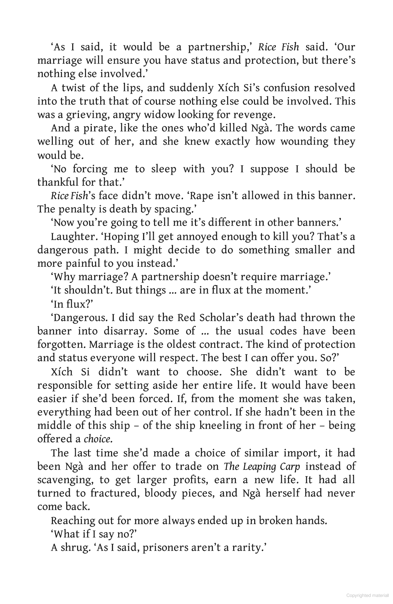 the red scholar's wake