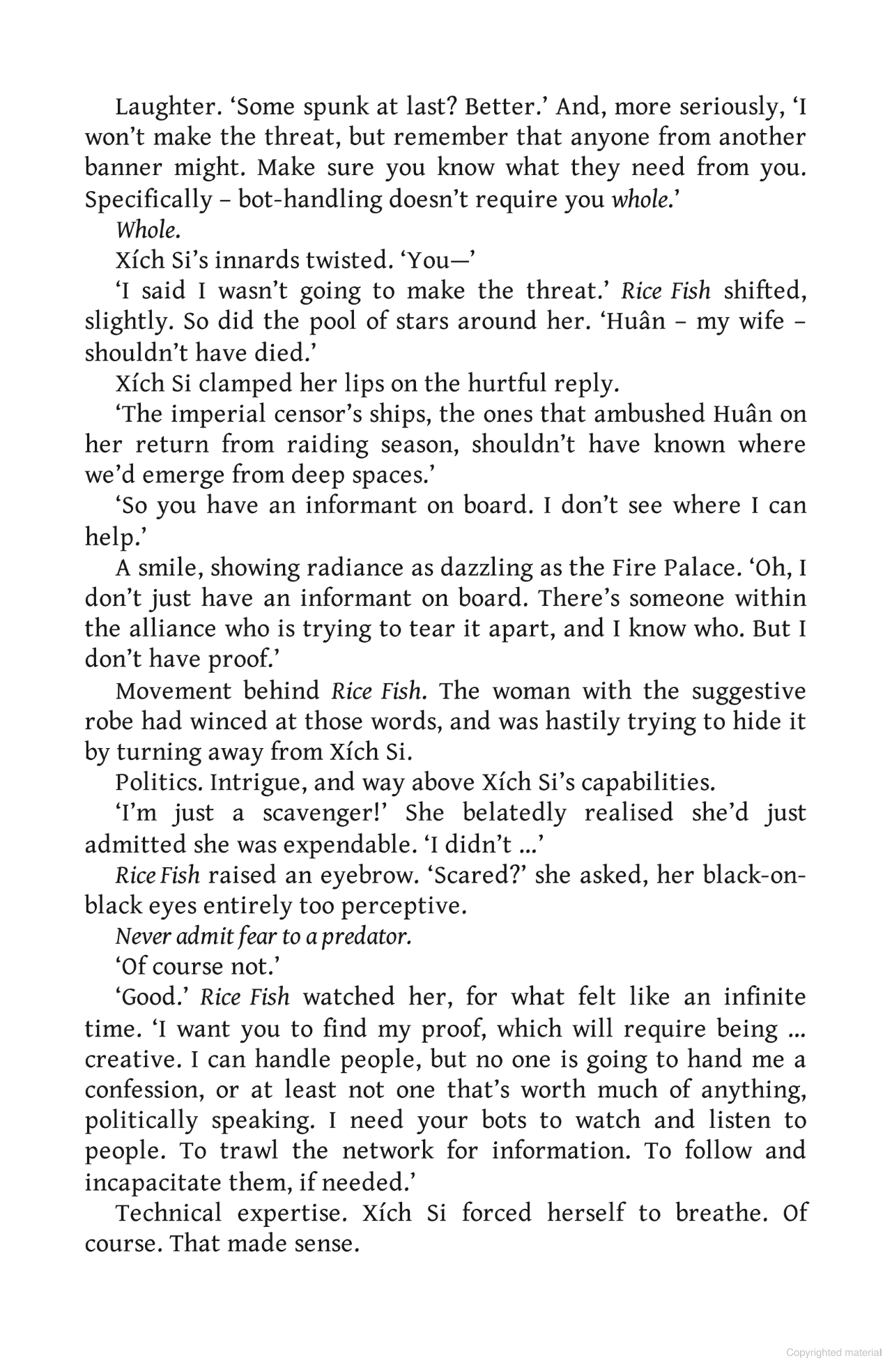 the red scholar's wake