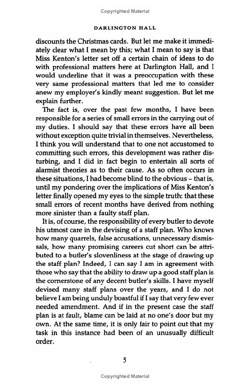 the remains of the day (vintage international)