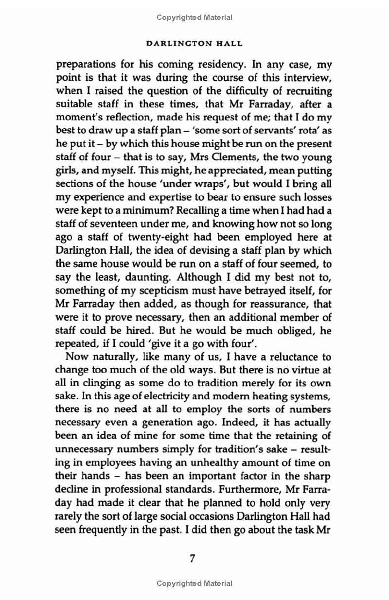 the remains of the day (vintage international)