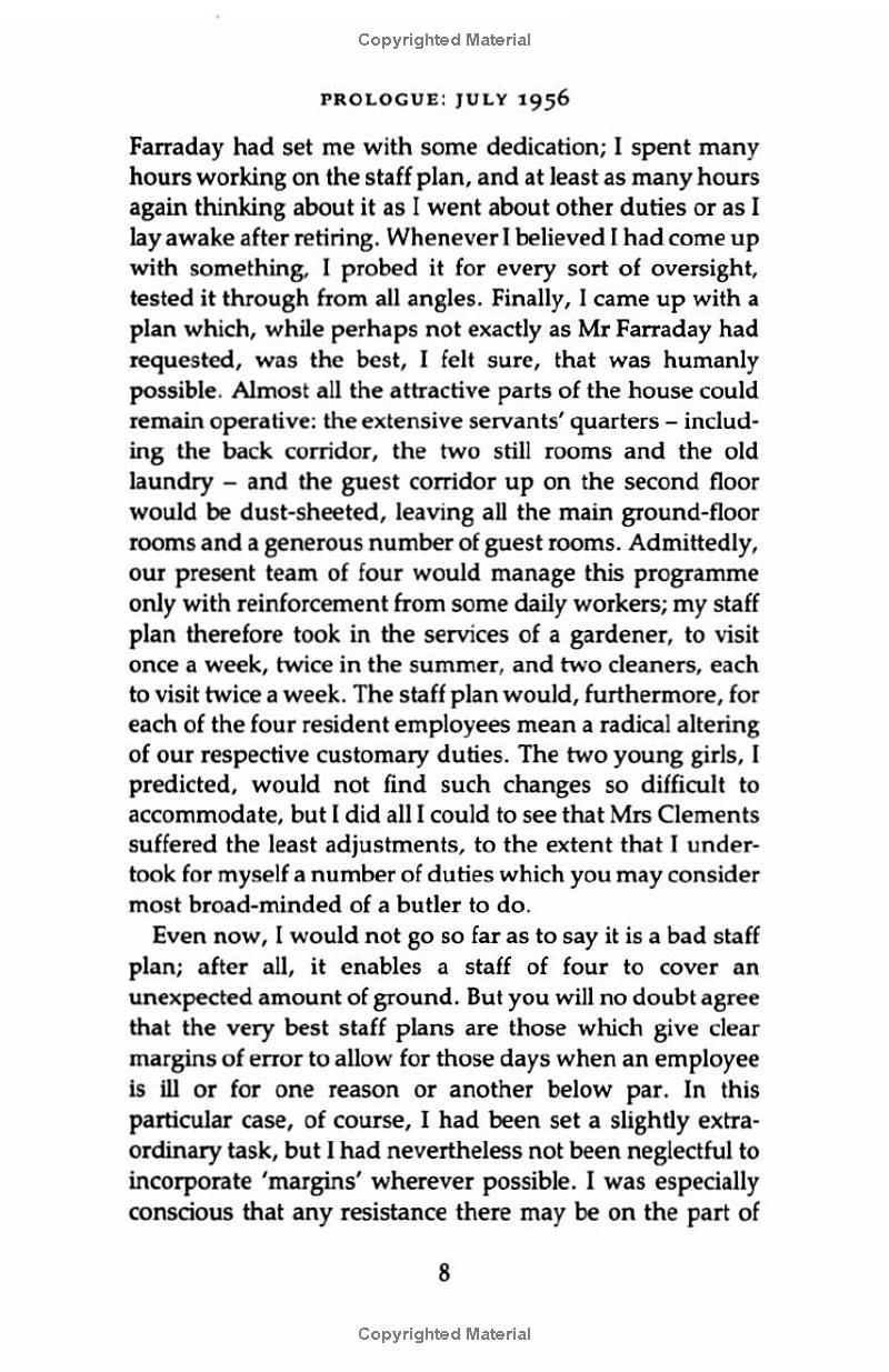 the remains of the day (vintage international)