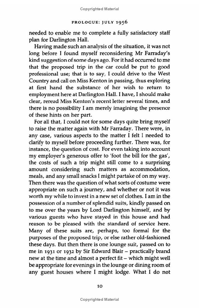 the remains of the day (vintage international)