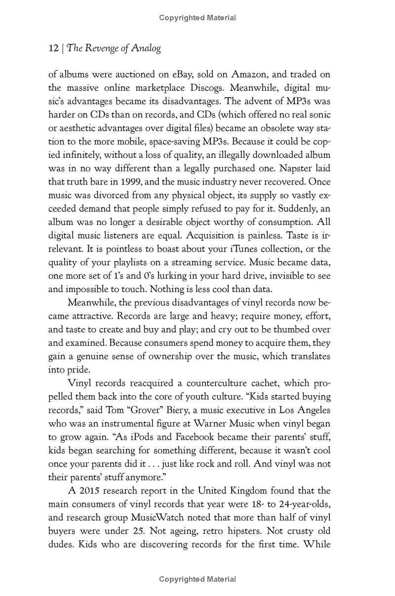 the revenge of analog: real things and why they matter