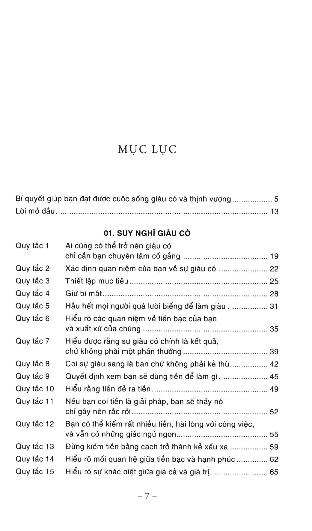 the rules of wealth - những quy tắc để giàu có (tái bản 2023)