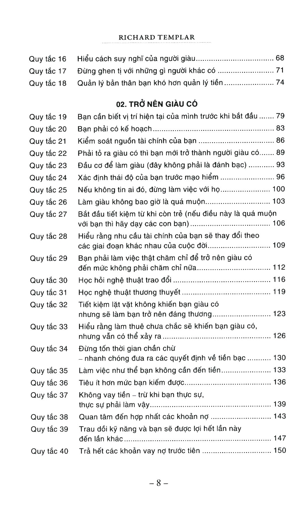 the rules of wealth - những quy tắc để giàu có (tái bản 2023)